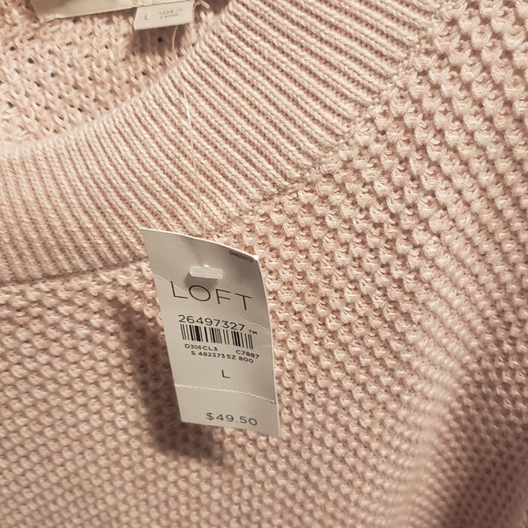 Light Pink Waffle Sweater - Picture 2 of 4